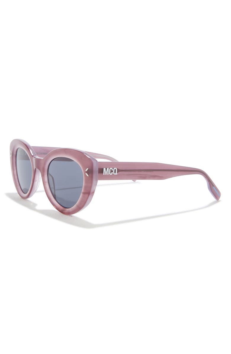 MCQ 48mm Cat Eye Sunglasses, Alternate, color, Violet Violet Grey