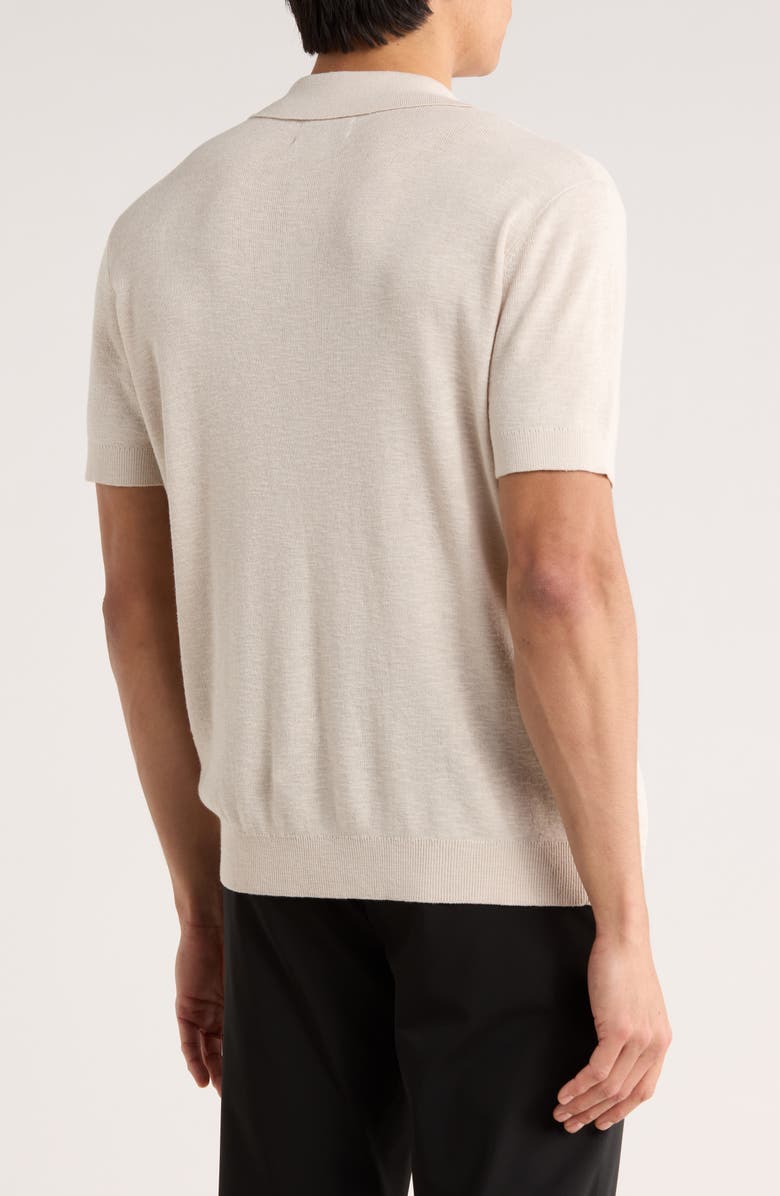 Nordstrom Linen Blend Polo Sweater, Alternate, color, Grey Moonbeam