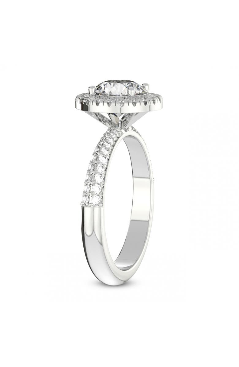 Bliss Diamond 1Ct Halo Diamond Accent Ring Gold Lab Grown, Alternate, color,