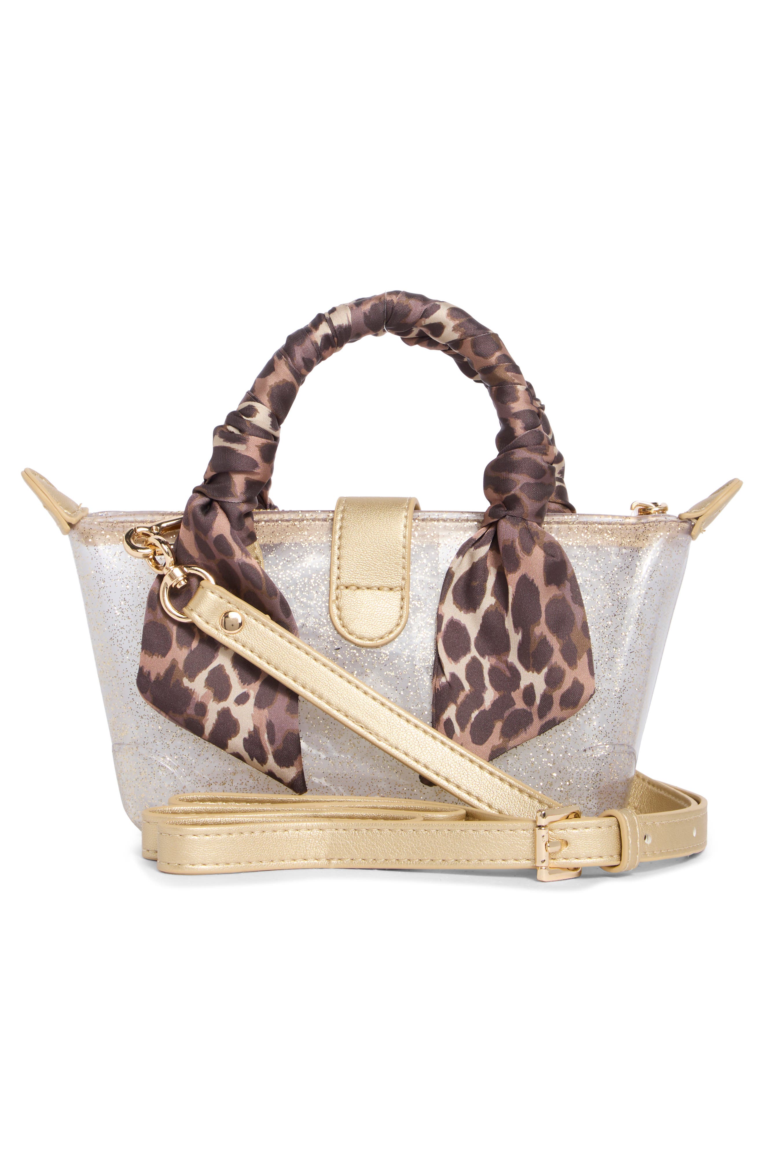 Besme Scarf Handle Handbag, Alternate, color, GOLD