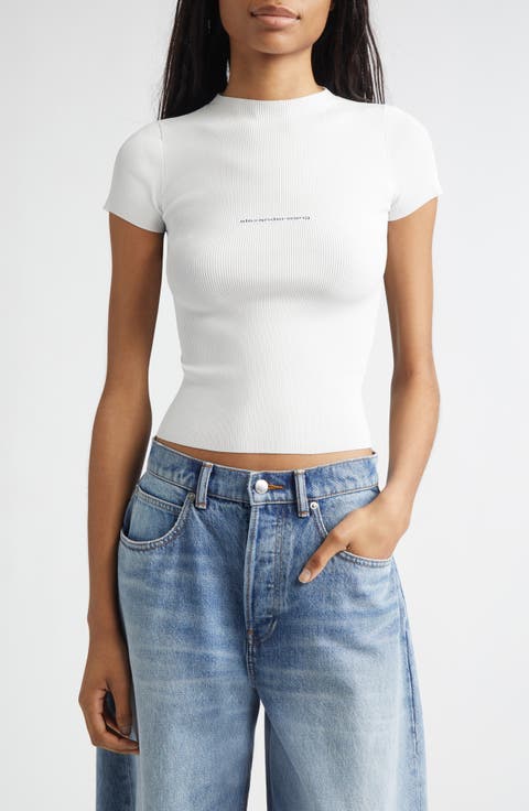 Jacquard Logo Rib Sweater