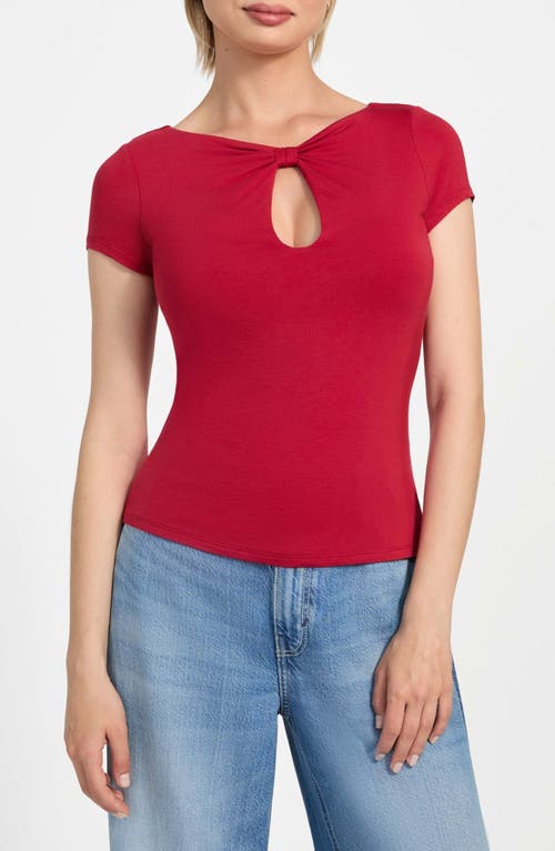 Guess Joey Cutout Top In Red