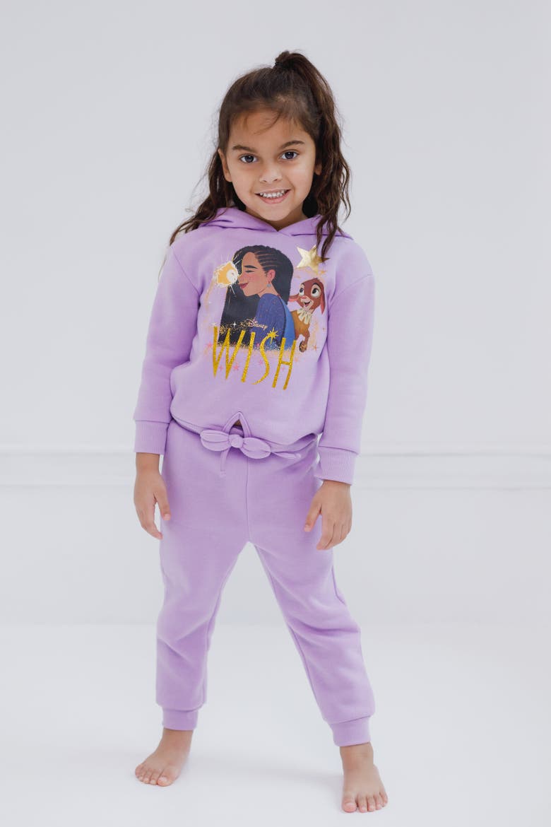 Wish Fleece Hoodie & Pants Set, Alternate, color, Purple