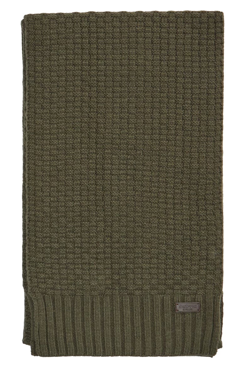 Ramside Beanie & Scarf Set, Alternate, color, DARK OLIVE