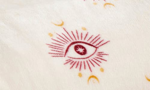 Jessica Simpson Plush Fleece Throw Blanket In Burgundy Red