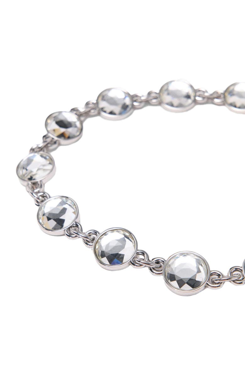 maje Rhinestone chain belt, Alternate, color, Silvery