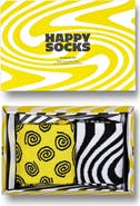 Happy Socks Zig Zag 2-Pack Assorted Crew Socks Gift Set