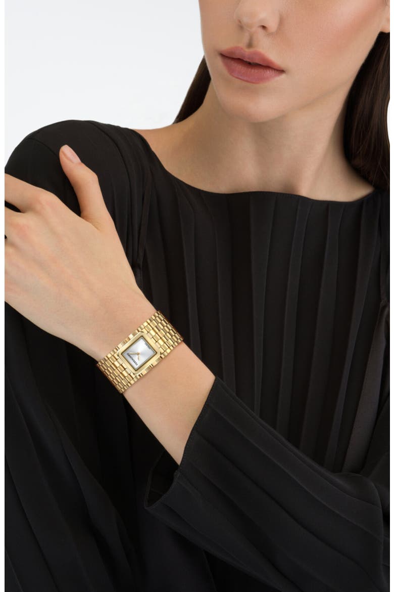 Entrelacé Bracelet Watch, 18.5mm x 21.5mm, Alternate, color, IP YELLOW GOLD