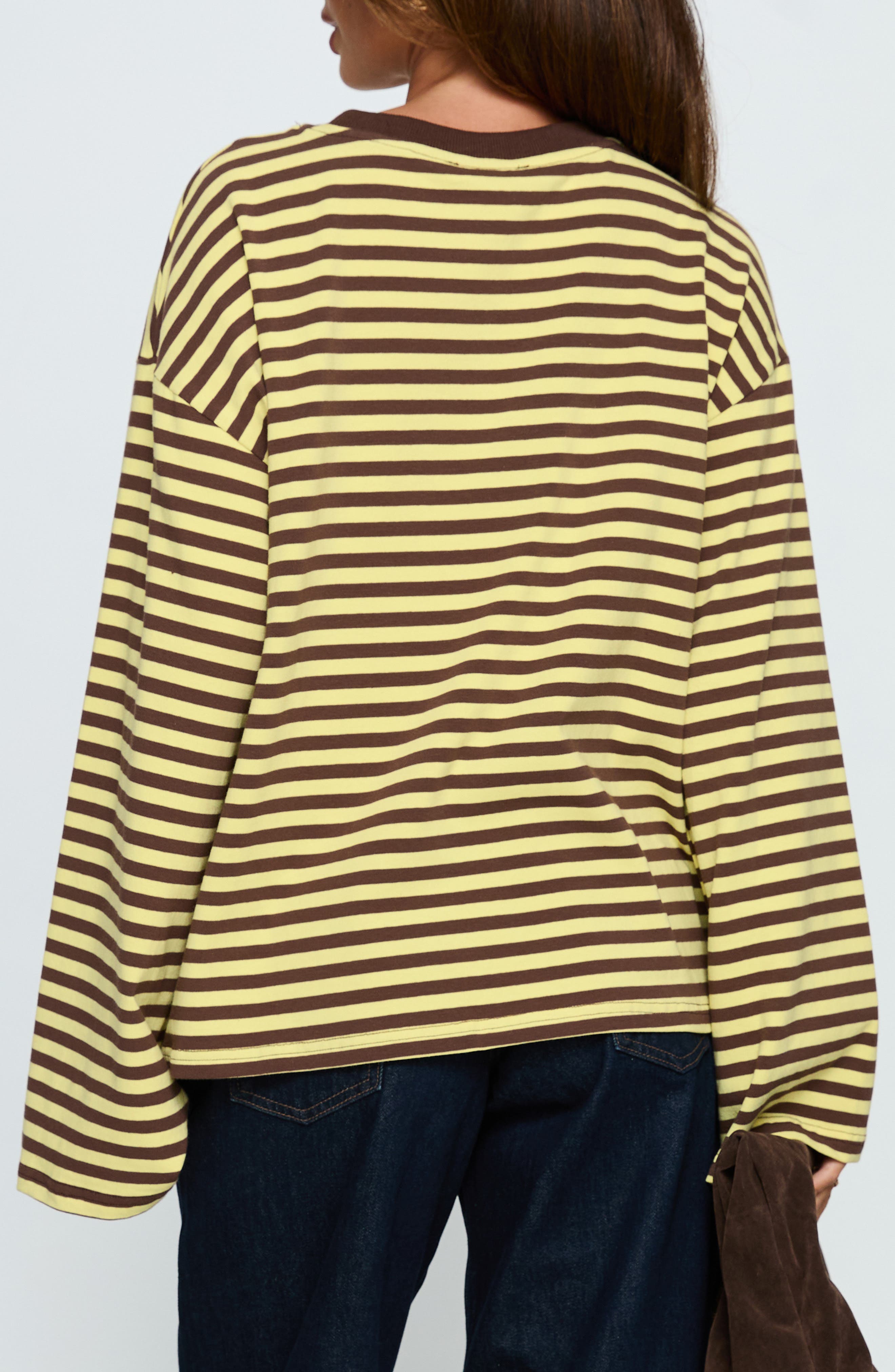 Settle Down Stripe Oversize T-Shirt - image 2