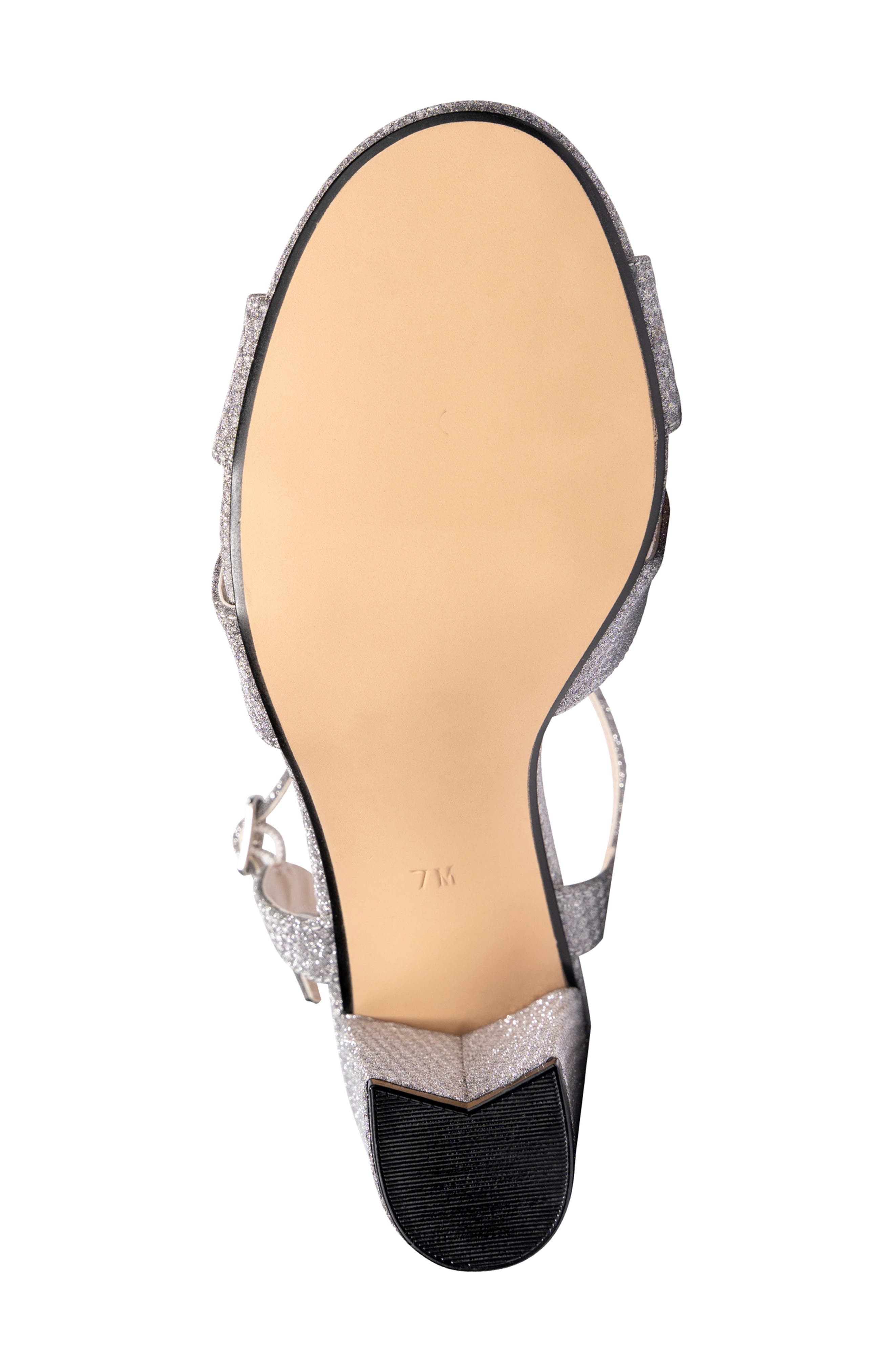 Touch Ups Riley Ankle Strap Sandal, Alternate, color, Silver