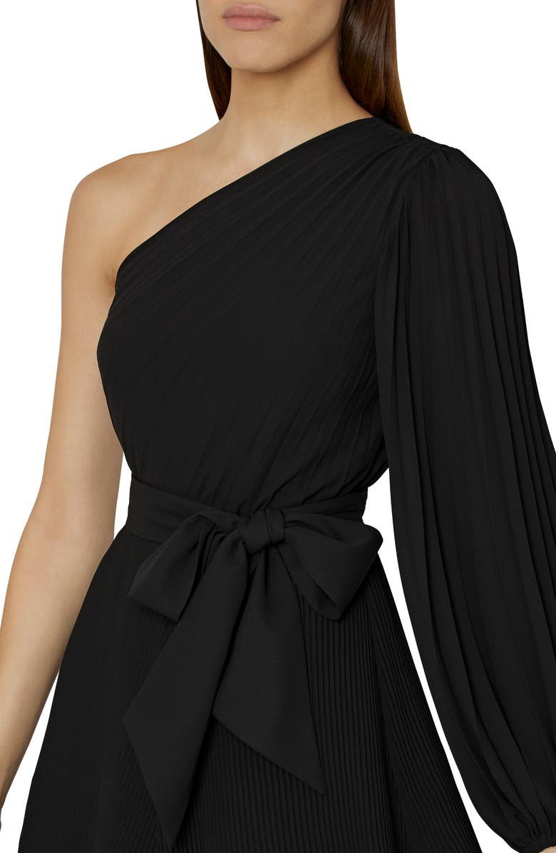 Milly Linden Pleated One-Shoulder Minidress, Alternate, color, 