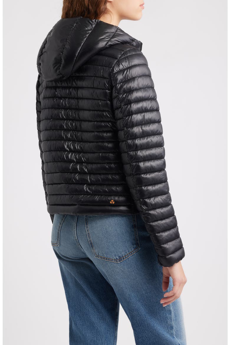 Babe Puffer Jacket, Alternate, color, BLACK