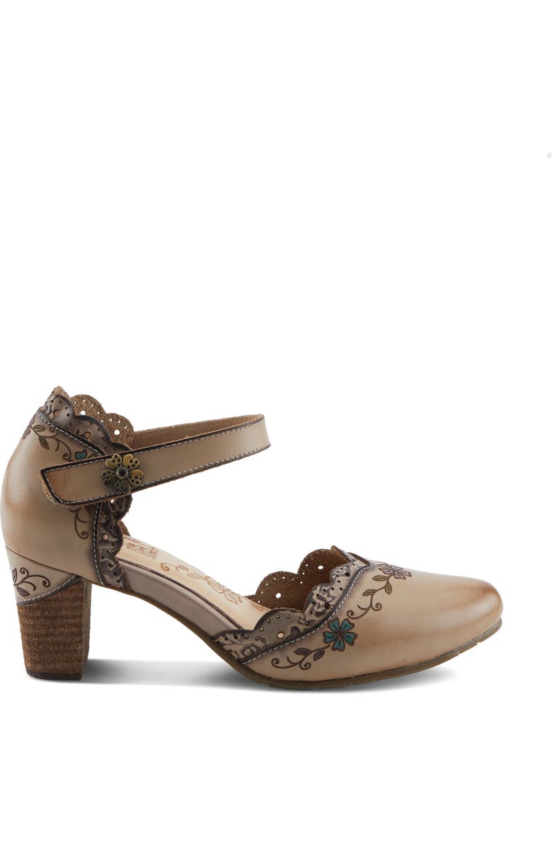 L'Artiste by Spring Step Sayyes Ankle Strap Pump, Alternate, color, Beige Multi