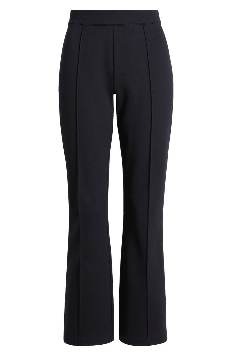 Caslon<sup>®</sup> Pull-On Stretch Ponte Kick Flare Leg Pants, Alternate, color, Black
