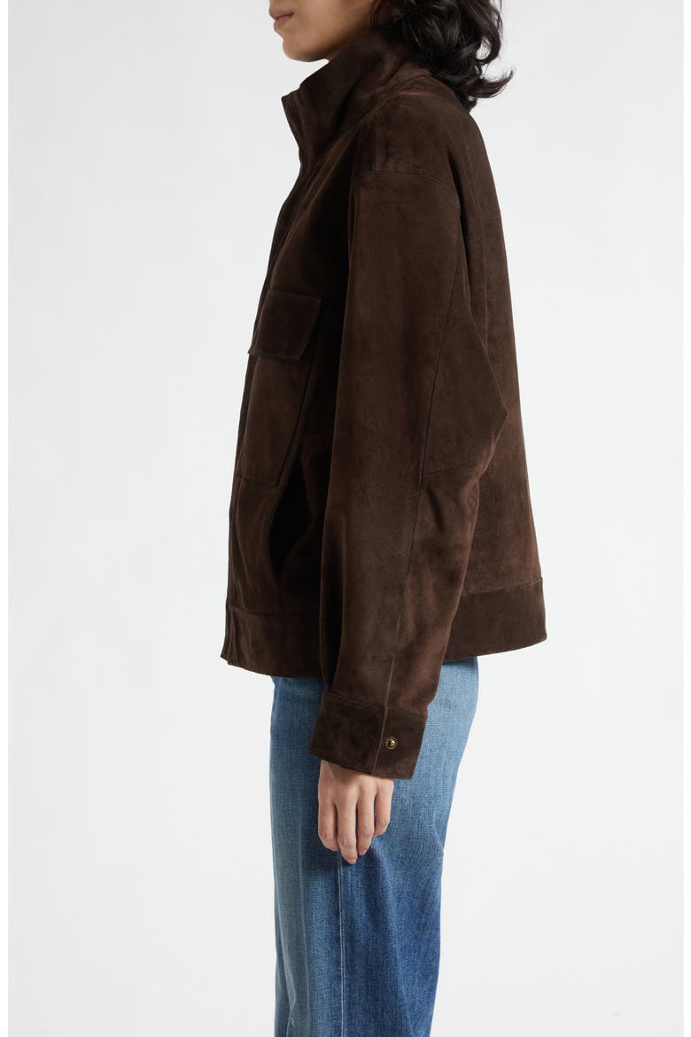 Cirque Suede Jacket, Alternate, color, CHOCOLATE BROWN