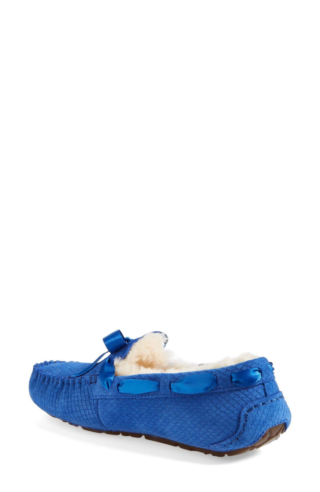 Australia 'Dakota - Exotic Scales' Suede Slipper, Alternate, color, MARINE BLUE