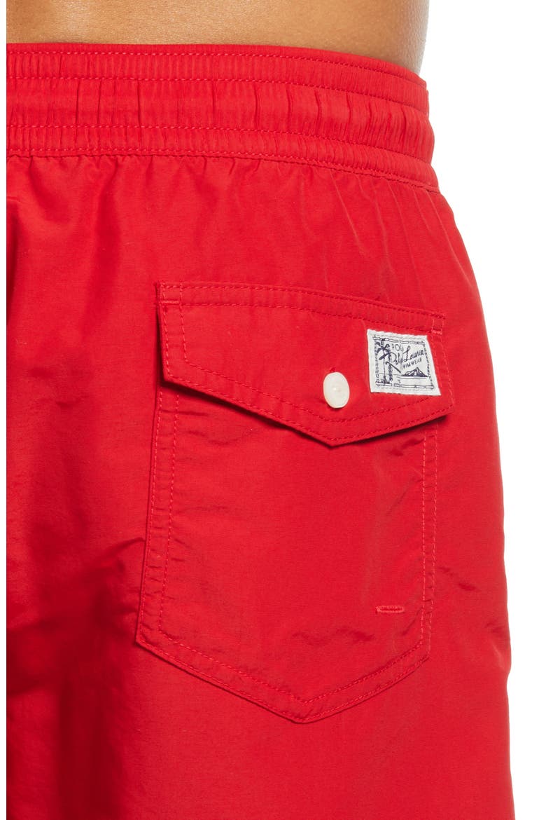 Traveler Swim Trunks, Alternate, color, RL2000 RED