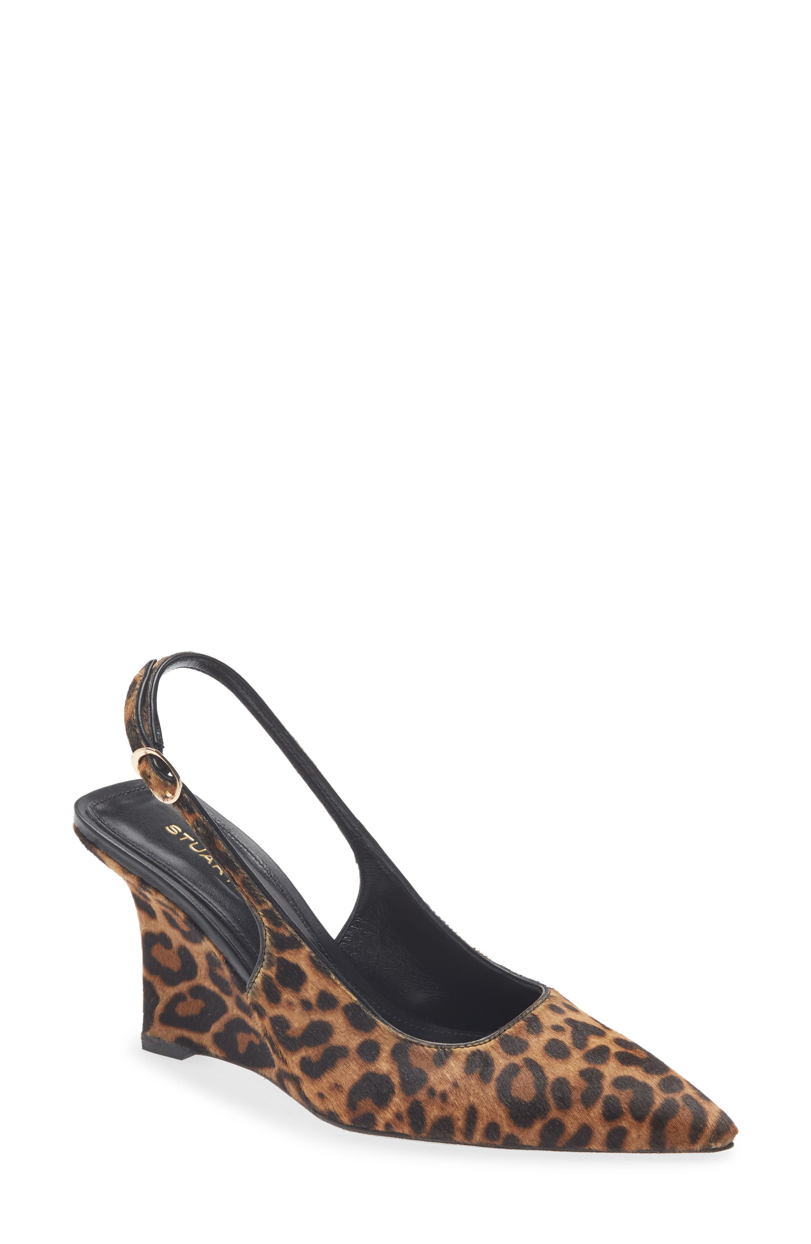 The Vinnie Genuine Calf Hair Slingback Pump, Main, color, LEOPARD HAIR CALF