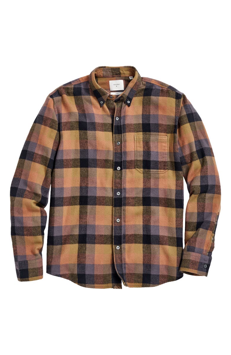 Billy Reid Shadow Plaid Button-Down Shirt, Main, color, 