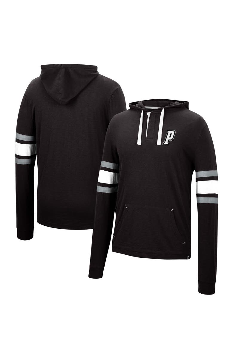 COLOSSEUM Men's Colosseum Black Providence Friars Lebowski Hoodie Long Sleeve T-Shirt, Main, color, 