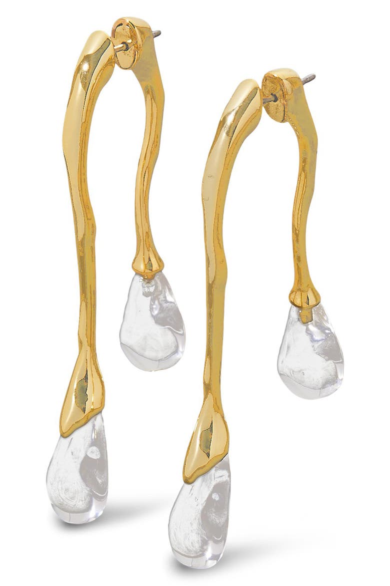 Lucite® Drop Ear Jackets, Main, color, NO COLOR