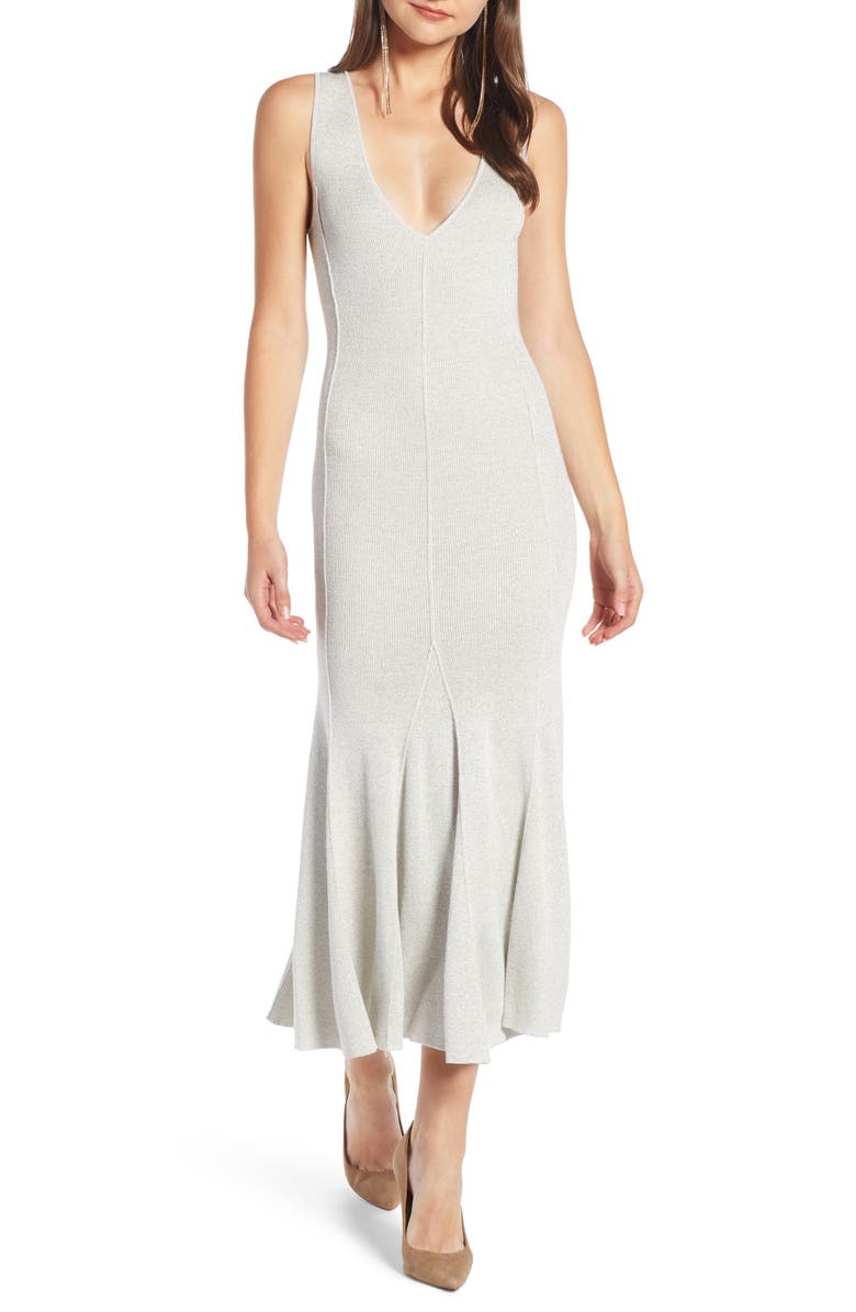 Something Navy Maxi Sweater Dress, Main, color, 