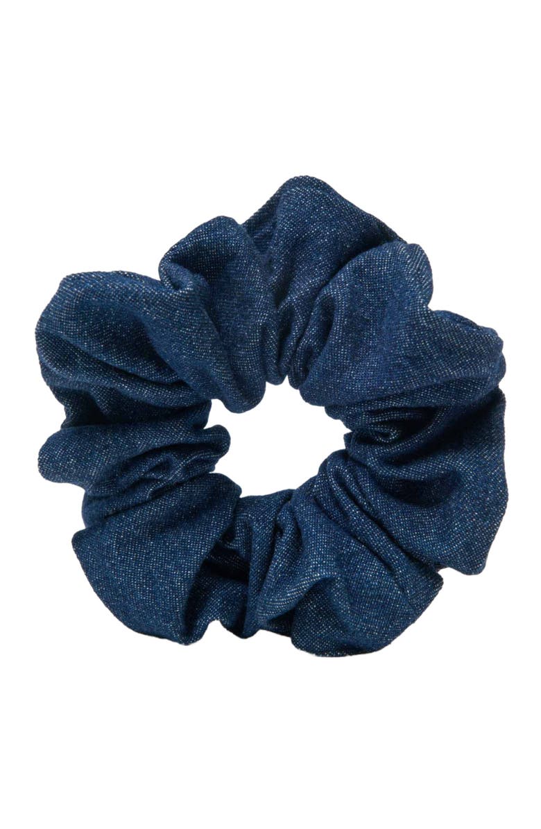 maje Denim scrunchie, Alternate, color, Navy