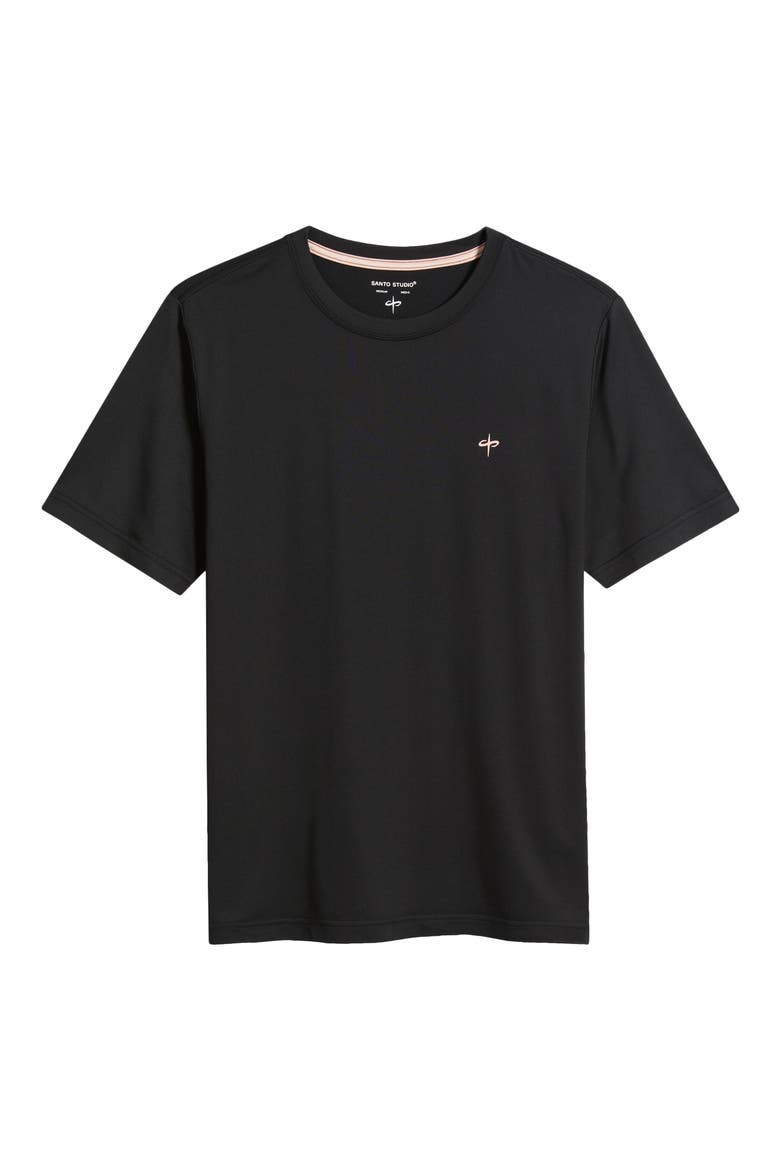 Verona Tech Solid Black T-Shirt, Alternate, color, BLACK