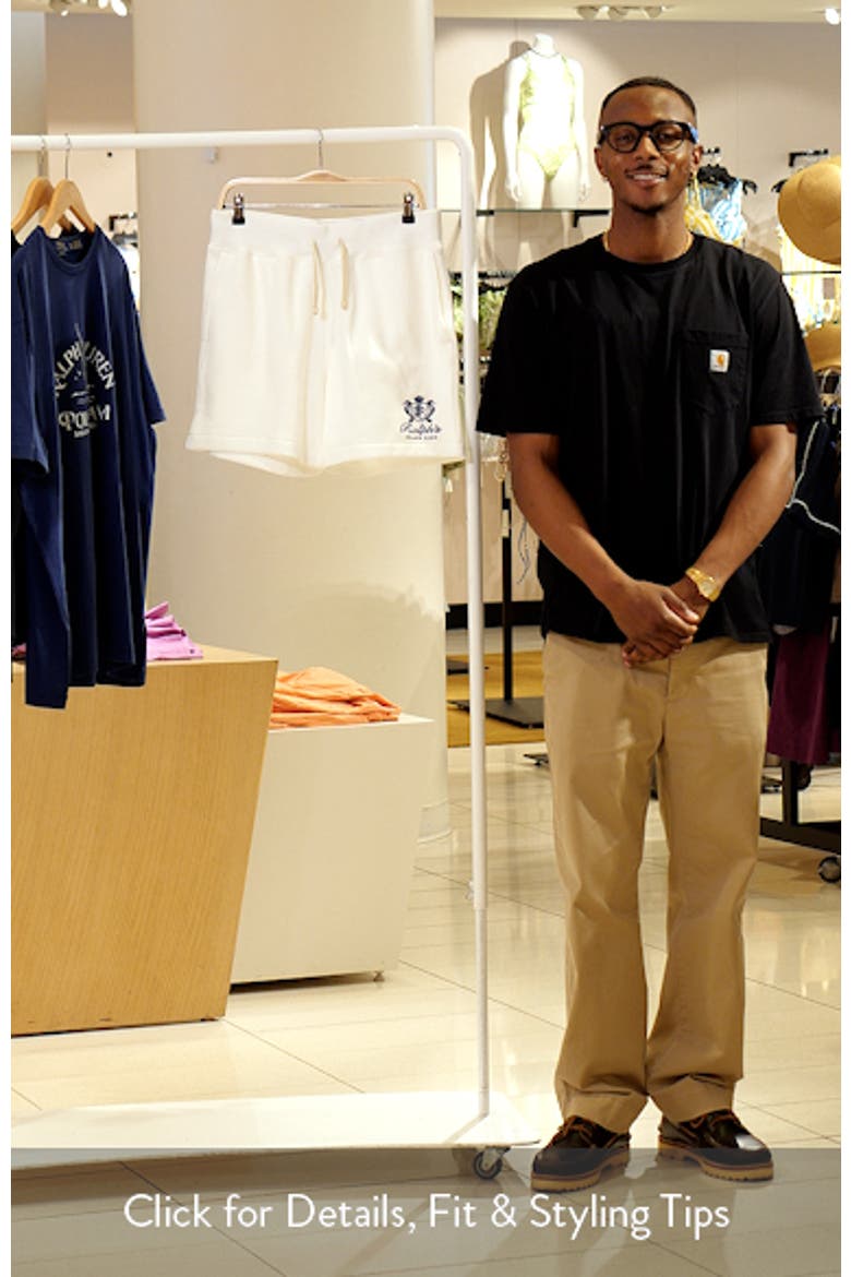 Relaxed Fit 6-Inch Fleece Drawstring Shorts video