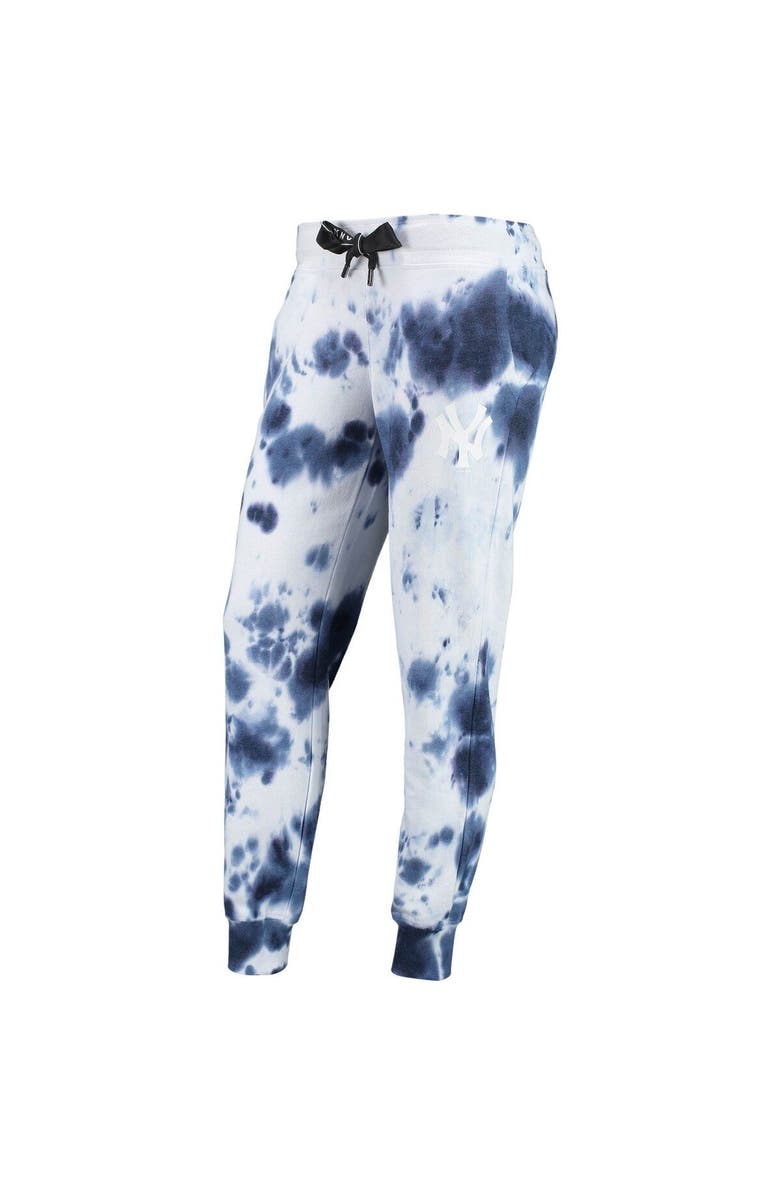 DKNY SPORT Women's DKNY Sport White/Navy New York Yankees Melody Tie-Dye Jogger Pants, Alternate, color, 