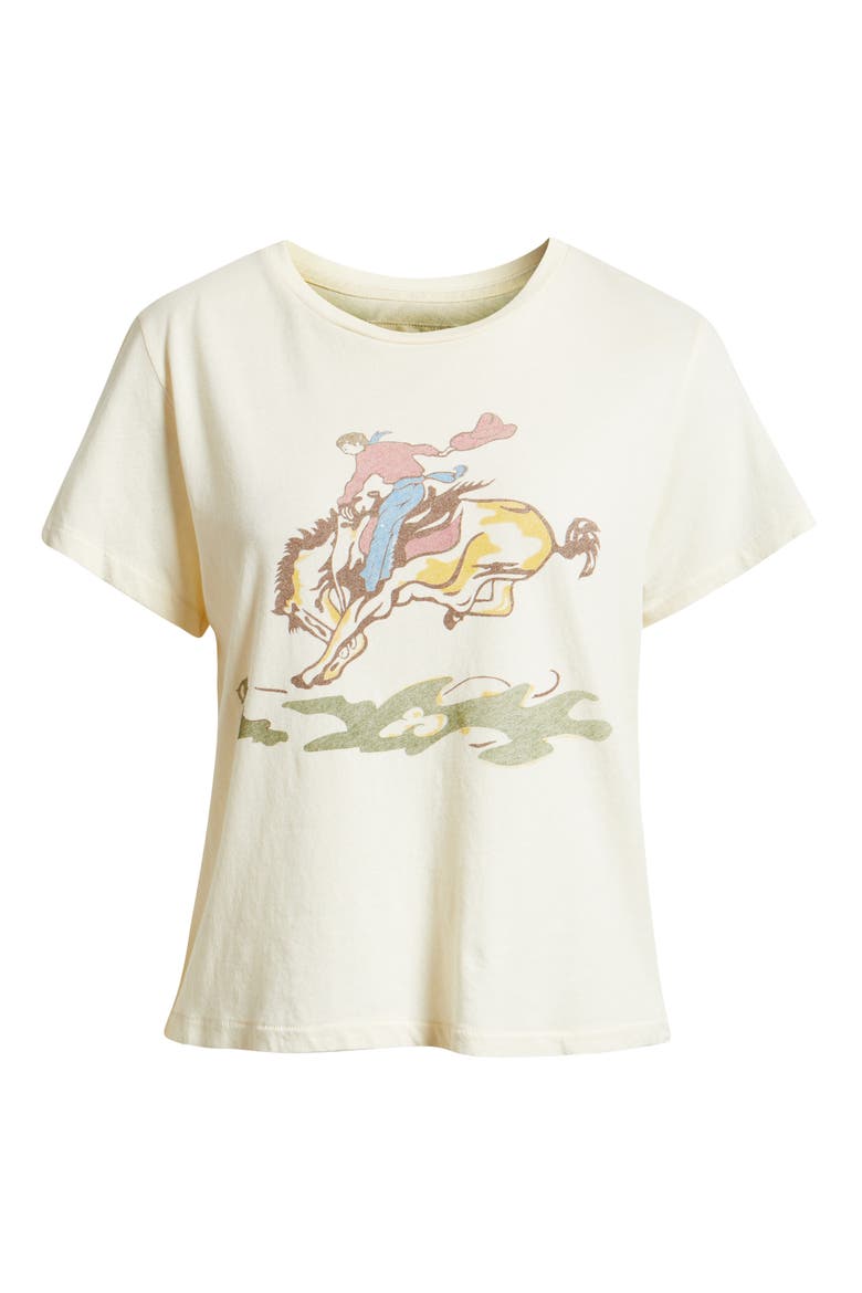 Little Rider Cotton Graphic T-Shirt, Alternate, color, WASHED WHITE