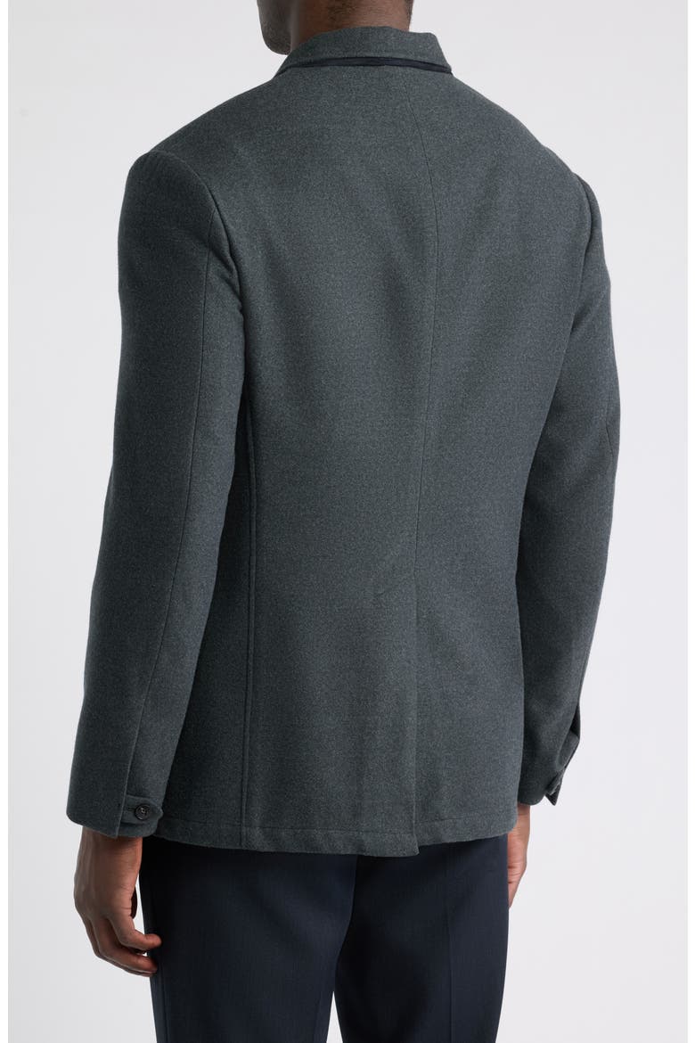 Bruma Trim Fit Solid Wool Suit Jacket, Alternate, color, CHARCOAL