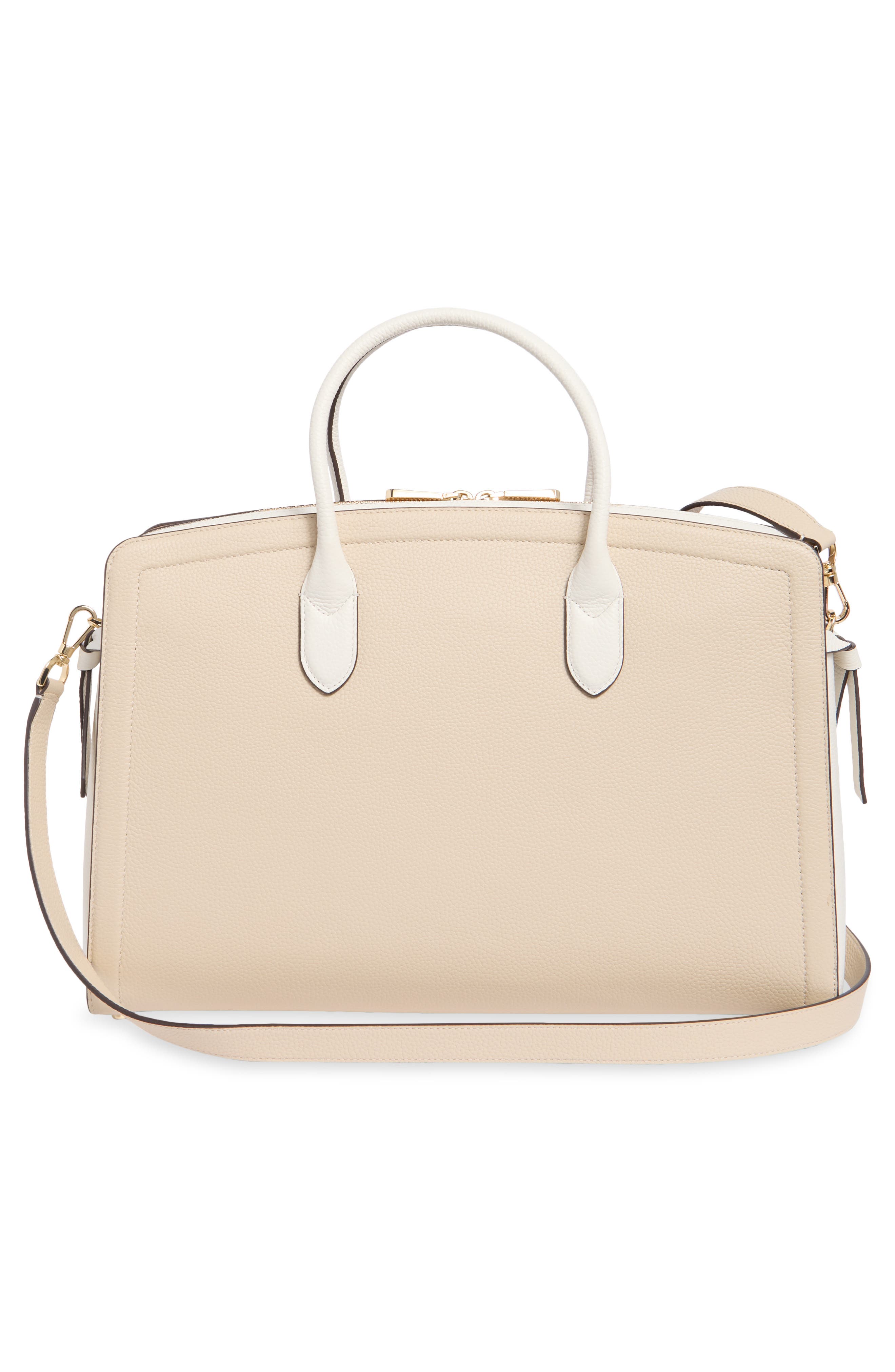Knott Colorblocked Pebbled Leather Tote, Alternate, color, MOUNTAIN PASS MULTI