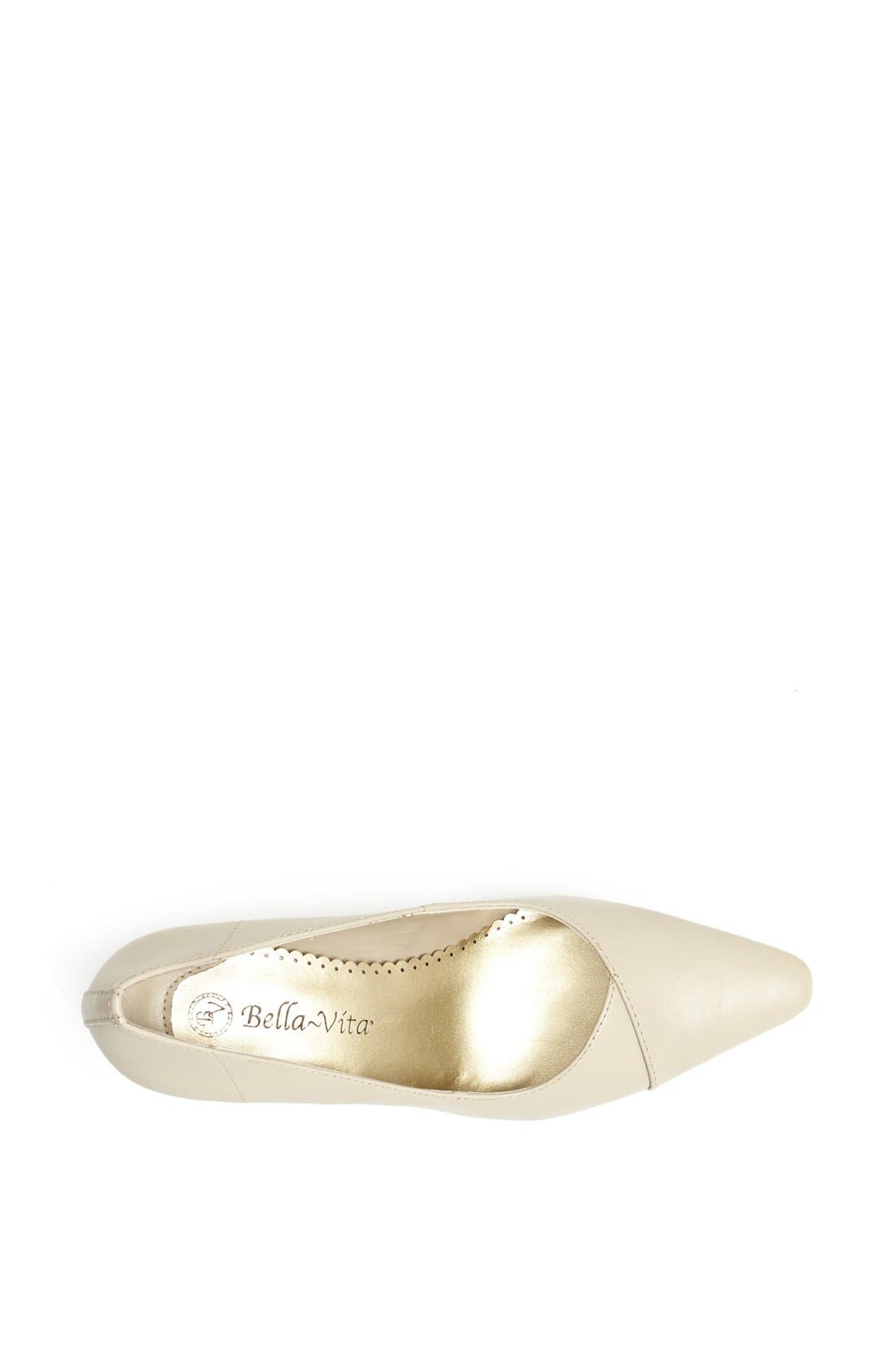 'Wow' Kitten Heel Pump, Alternate, color, BONE