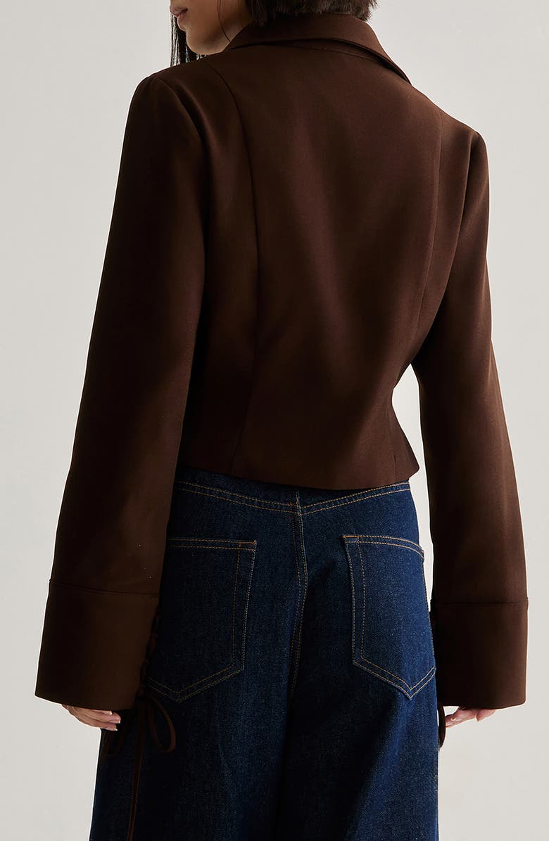 NASTY GAL Tailored Lace Up Jacket, Alternate, color, 