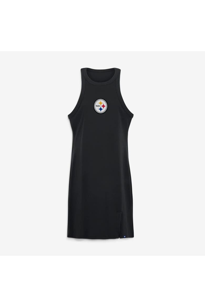 Women's Fanatics Black Pittsburgh Steelers Push Beyond Tri-Blend Ribbed Sleeveless Dress, Alternate, color, Black