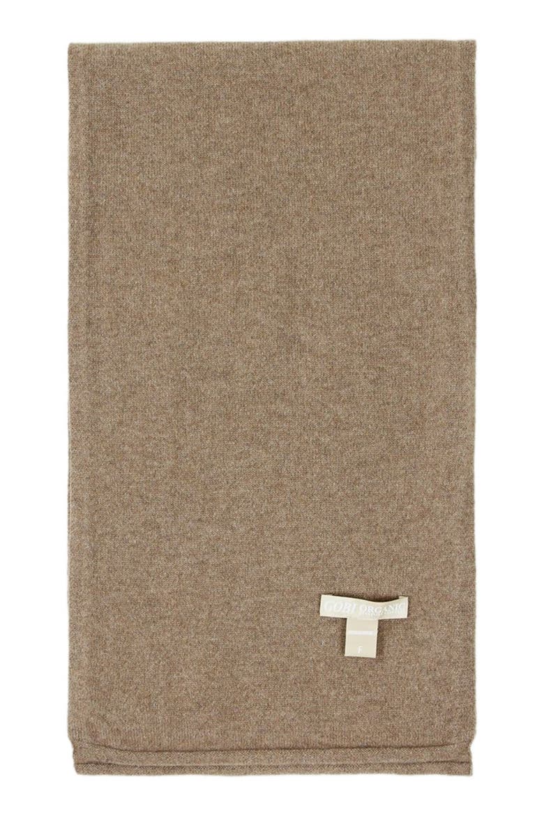 Cashmere Jersey Knit scarf, Main, color, taupe