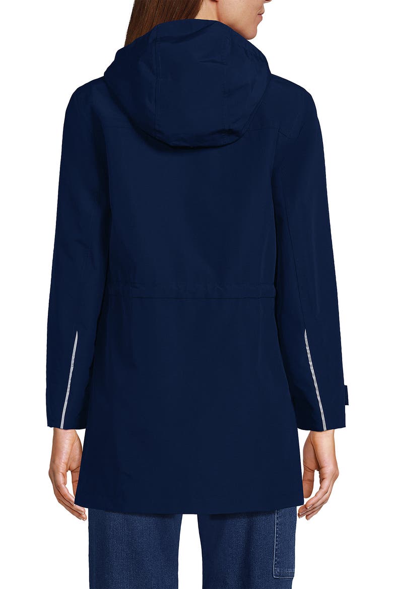 Squall Hooded Waterproof Raincoat, Alternate, color, Deep Sea Navy