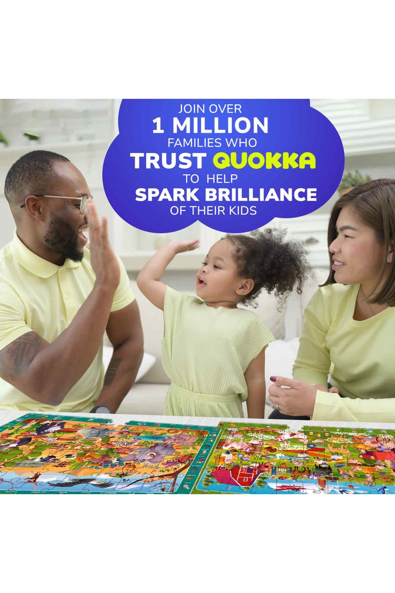 Kids 60 Piece Puzzle Set - Search & Find, Alternate, color, Animals Search and Find