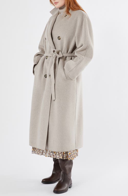 Marina Rinaldi Bolivar Virgin Wool Coat In Gray