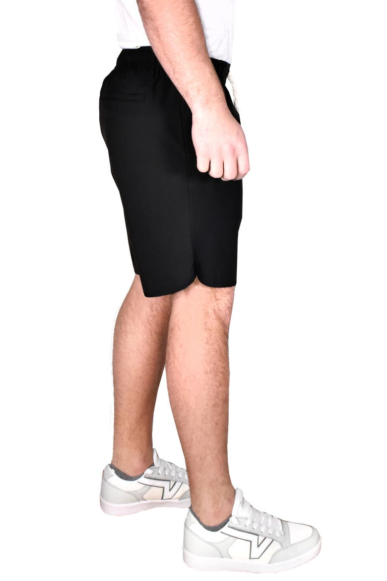 Performance Windjammer Drawstring Shorts, Alternate, color, BLACK