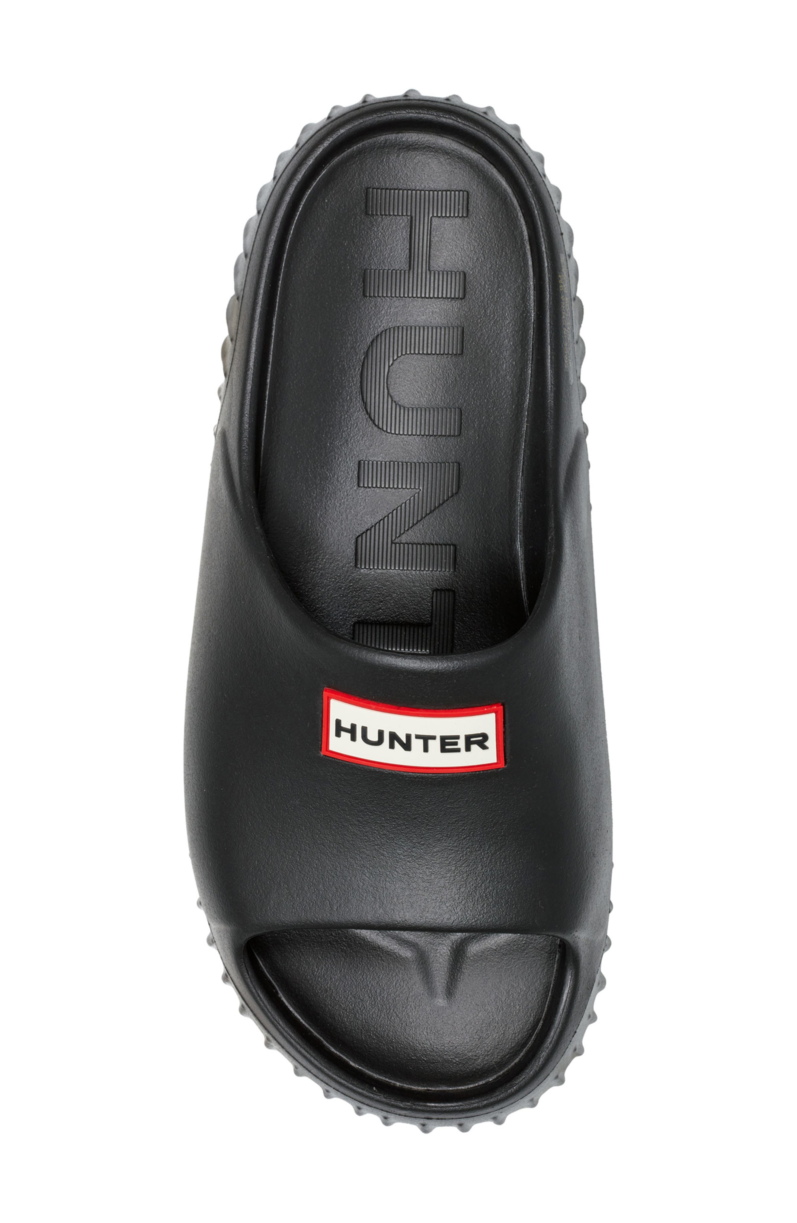 Hunter Finn Slide Sandal, Alternate, color, Black