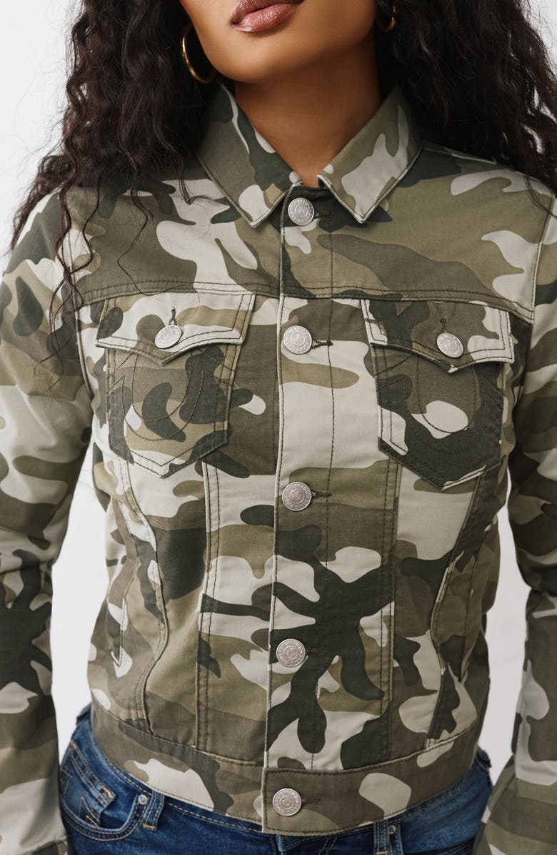 True Religion Camo Shirt Jacket, Alternate, color, Dusty Camo