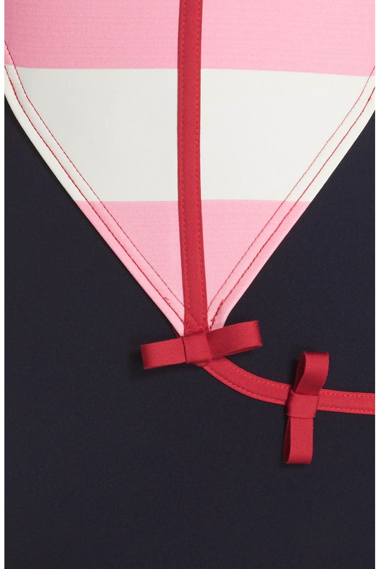'balboa island' halter one-piece swimsuit, Alternate, color, RICH NAVY