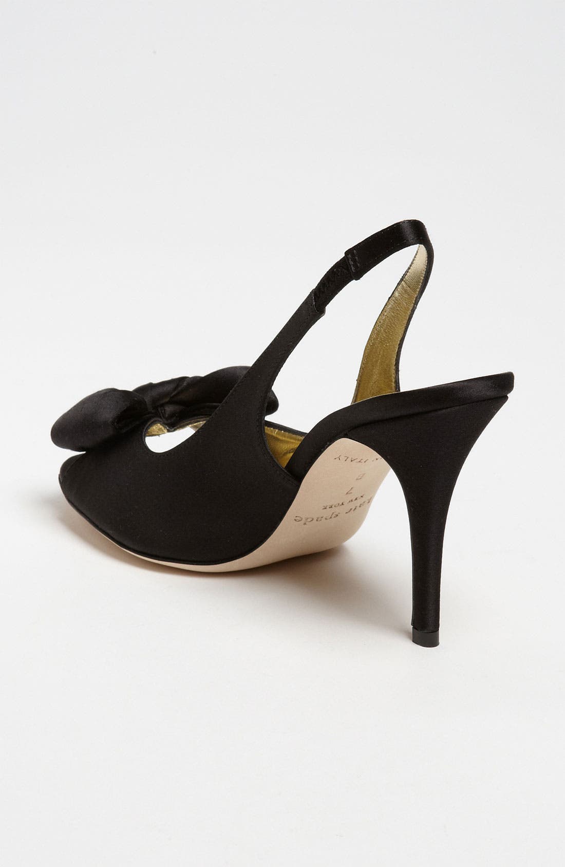 'sarah' pump, Alternate, color, BLACK SATIN