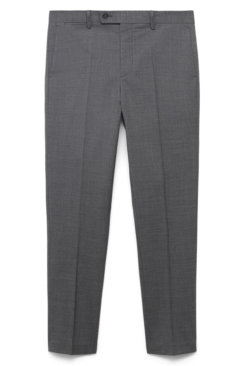 Turin Virgin Slim Fit Wool Pants, Alternate, color, GREY