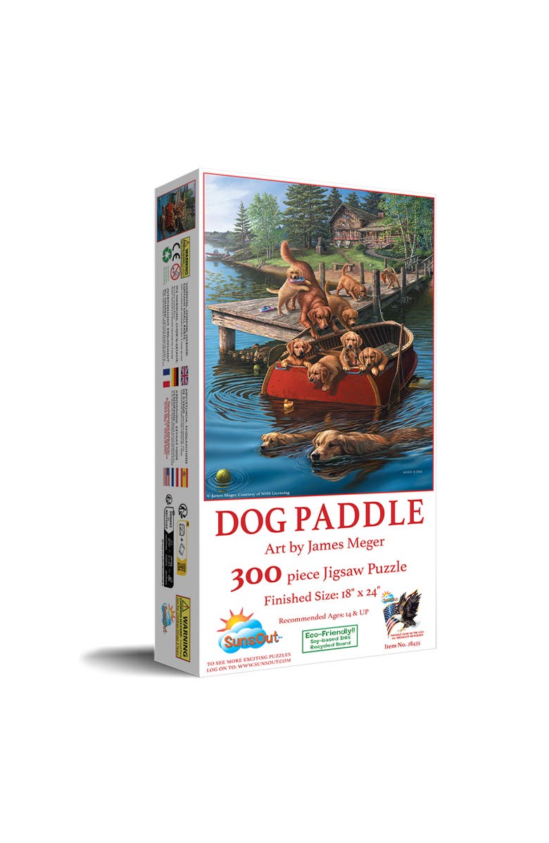Sunsout Dog Paddle 300 piece Jigsaw Puzzle for Adults, Main, color, Multicolor