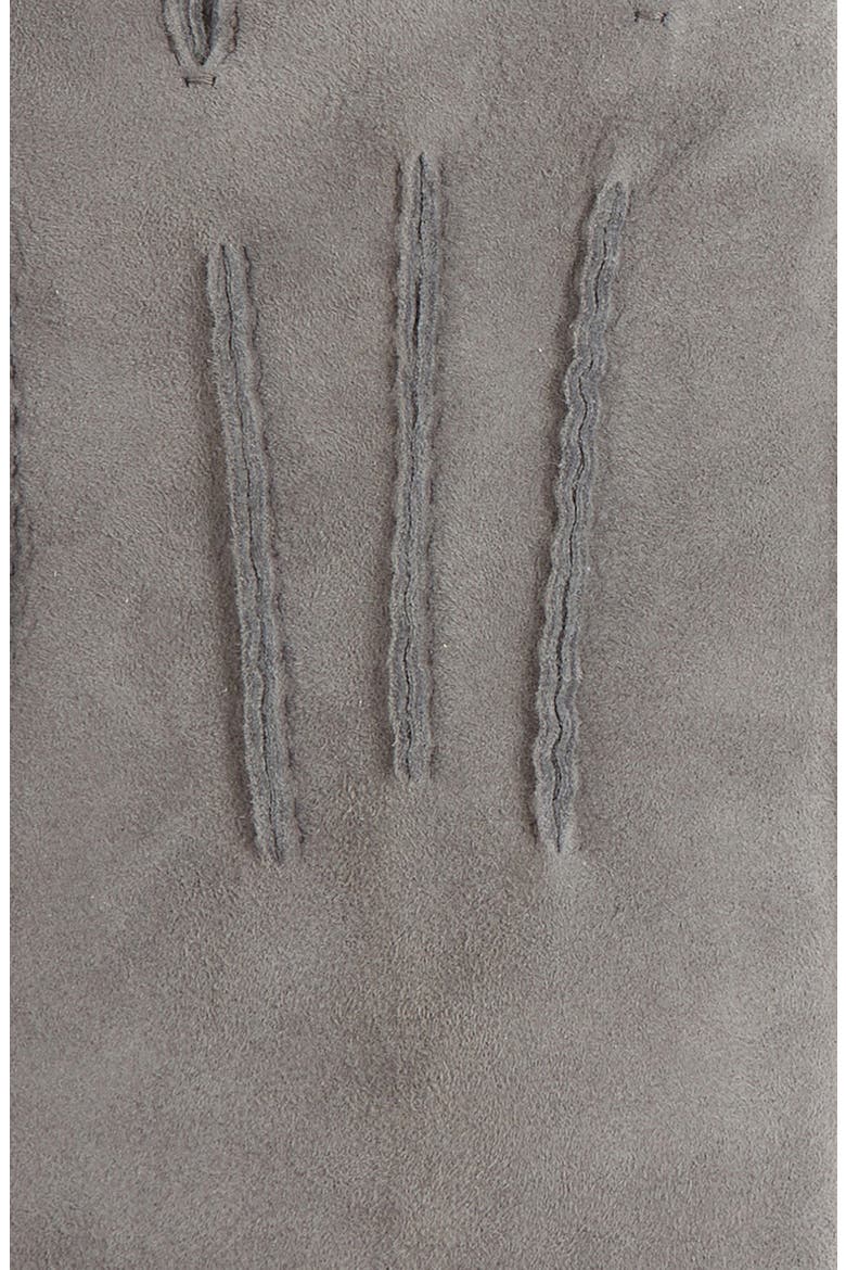 Genuine Shearling Tech Gloves, Alternate, color, METAL