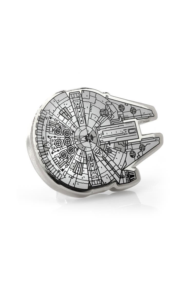 Star Wars™ Millennium Falcon Lapel Pin, Main, color, WHITE