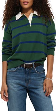 Alex Mill Bond St Striped Polo Sweater